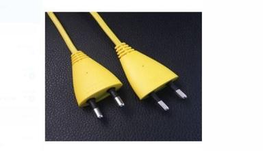 Yellow Two Pin Electric Power Plug 50 Hz And 200 Gm Weight Application: Charging