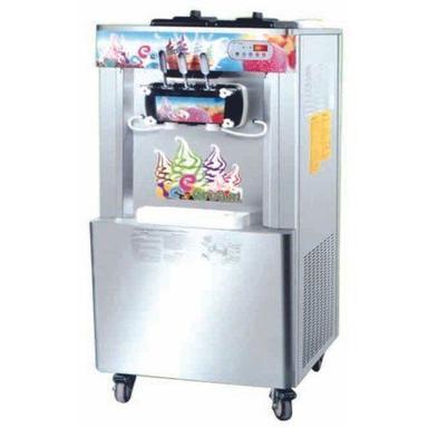 Metallic 220 Volt Automatic Softy Ice Cream Vending Machine For Shop