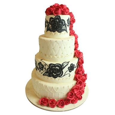 Cake Accessories 100 % Fresh And Pure Round Sweet Design Butterscotch Flavour Cake, For Wedding