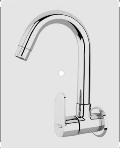 Round Elegant Look Slim Brass Silver Chrome Wall Mounted Sink Sli-2111 Bib Tap Faucet