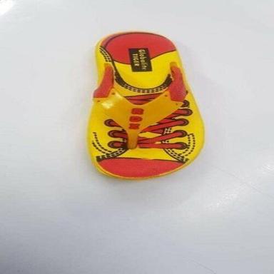Red And Yellow Sweatless Easy To Walk Soft Comfortable Rubber Casual Slipper 
