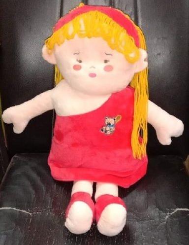 Red Beautiful Stylish Cute Soft Spongy Environment Friendly Cotton Baby Doll