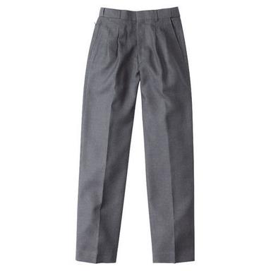Kid Skin Friendly Breathable Comfortable Plain Cotton Gray School Trousers Age Group: 5-9