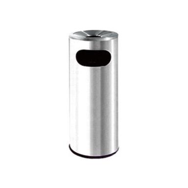 Sturdy Construction Easy To Clean Round Stainless Steel Ashtray Bin (8 X 24 Inch) Application: Home