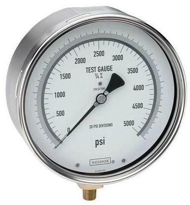 Ip 65 Stainless Steel Dial Indicating Precision Test Pressure Gauge With Bottom Mount