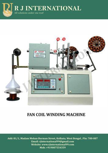 Brown Semi Automatic Fan Coil Winding Machine