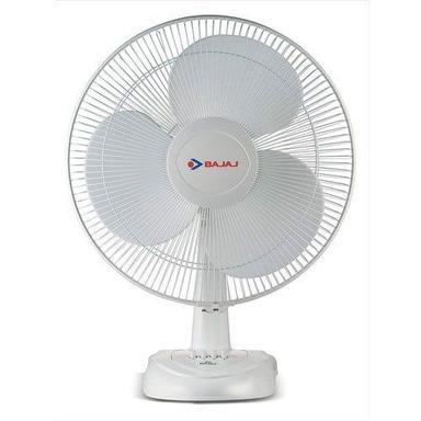 White Long Lasting Stylish Three Blades Plastic Electrical Table Fan