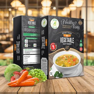 Aarkay Natural Instant Mix Vegetable Soup Premix Powder With High Portein | 120G  Application: Industrial