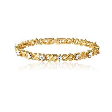 Party Wear Regular Fit Light Weighted Skin-Friendly Breathable Designer Gold Plated Bracelet