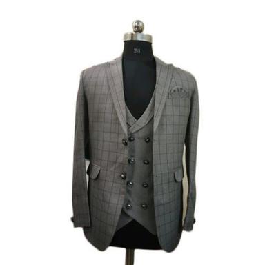 Full Sleeves Mens Formal Suit, Style : 2 Buttons, 3 Buttons, Pattern