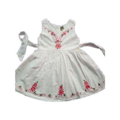 Comfortable Washable Embroidery Casual Wear Baby Cotton Frock
