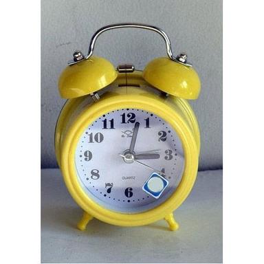 Mini 3 Inch Yellow Table Alarm Quartz Clock