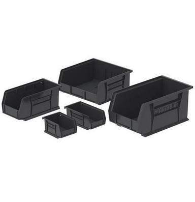 High Quality Open Type Pp Conductive Black Esd Storage Bins For Electronic Industry