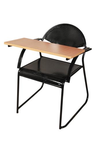 Easy to Clean and Maintain Black Iron Tablet Chairs