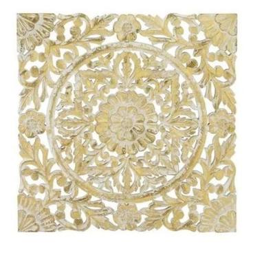 24 X 24 Inch Square Antique And Carved Spray Paint Mdf Grill Panel Gross Weight: 2 Kilograms