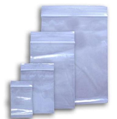 Transparent White Biodegradable Plain Polypropylene Zip Lock Bags