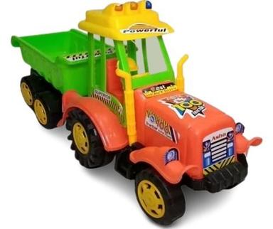 Color Coated Plastic Body Trolley Toy Tractor For Kids Playing Age Group: 1-2 Yrs