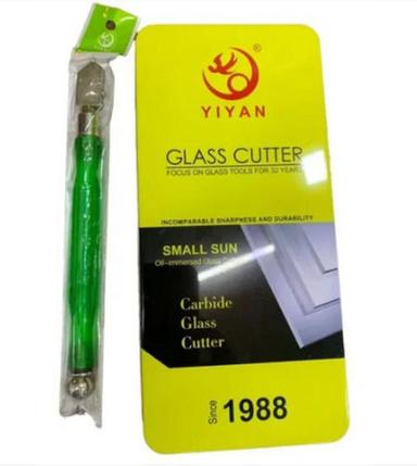 Green 9 Inches Long Durable And Sharp Steel Diamond Glass Cutter