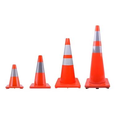 Orange Customizable Size Nighttime Visibility Stopping Signal Traffic Sign Cones For Road Safety