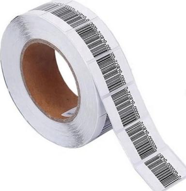 Black And White 10 Meter 2 Mm 1 Mm Thick Single Side Adhesive Rectangular Security Tag 