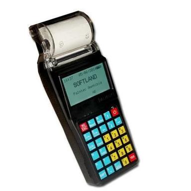 Black 600 Gram Battery Abs Plastic Automatic Handheld Ticket Machines For Restaurant 