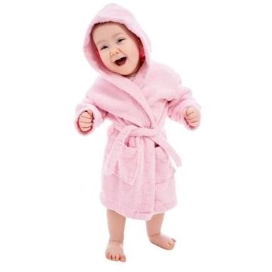Comfortable And Relaxed Fit Anti Wrinkle Plain Dyed Ultra Soft Cotton Bathrobes For Babies Decoration Material: Cloths