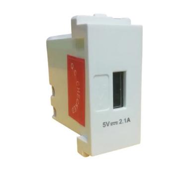 Adapter Honeywell Impact 2.1A Modular Usb Socket 1M White