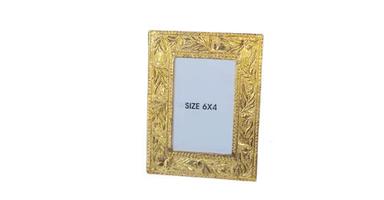Golden 6X4 Inch 10 Mm Thick Rectangular Medium Density Fibreboard Photo Frame 