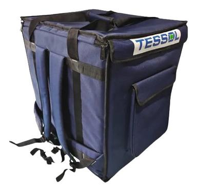 Blue 560X430X560 Mm Zipper Top Polyester Insulated Cool Bag 