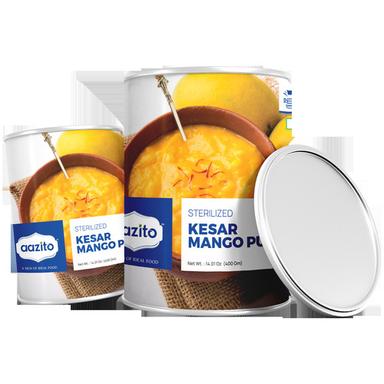 100% Fresh Sterilized Canned Kesar Mango Pulp