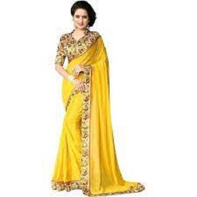 Casual Wear Shrink Resistant Breathable Traditional Ladies Synthetic Sarees