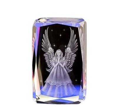 Model 3.1X1.9X1.9 Inch 250 Gram Fairy Theme 3D Laser Glass Crystal 