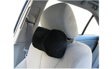 Lightweight Rectangular Breathable Plain Leather Car Neck Pillow