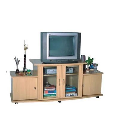 Machine Made Wooden Tv Trolley For Living Room No Assembly Required