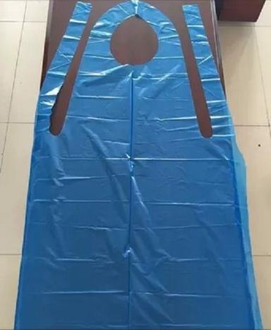 Blue Disposable And Biodegradable Plastic Waterproof Aprons