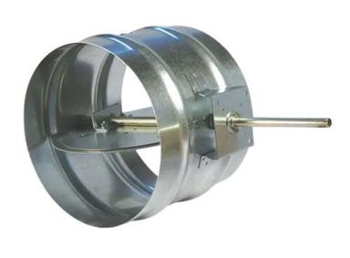 Silver Galvanized Polished Stainless Steel Round Air Flow Control Duct Damper