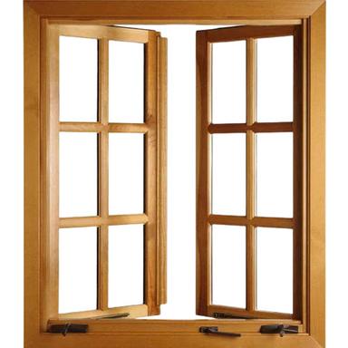 Brown 3X4 Foot 8 Kilogram Termite Proof Eco Friendly Wooden Window 