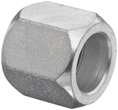 Silver 20 Mm Polished Finish Hexagonal Carbon Steel Back Nut