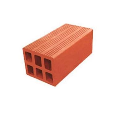 Red 10Mm Thick 10X6X5 Inches Heat And Sound Insulation Hollow Clay Brick