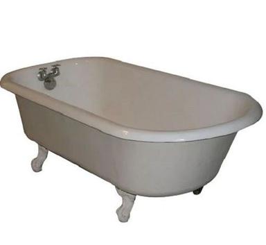 White 7 Feet Long Polished Ceramic Bath Tub