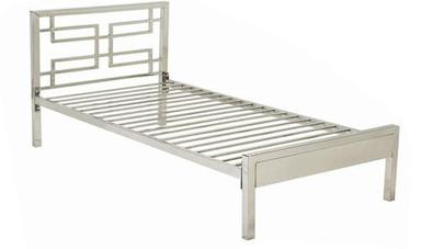 Silver 6X3 Feet 15 Kilogram Uv Resistant Machine Made Stainless Steel Bed 