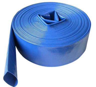 Blue 2 Mm Thick 20 Bar Pressure Pvc Flat Hose Pipe For Agricultural Use