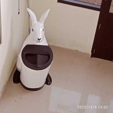 120 Cm Height Fiber White Frp Rabbit Dustbin