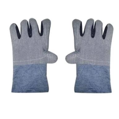 15-20 Inches Length Plain Jeans Fabric Hand Gloves