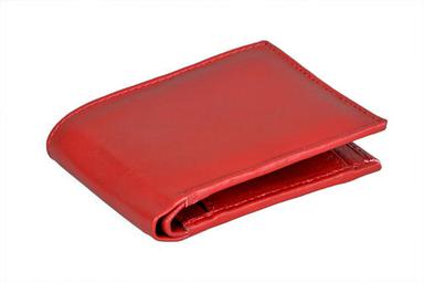 Red Leather Wallet for Men