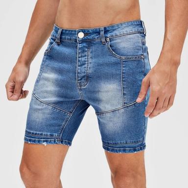 Men Designer Denim Shorts For Casual Wear