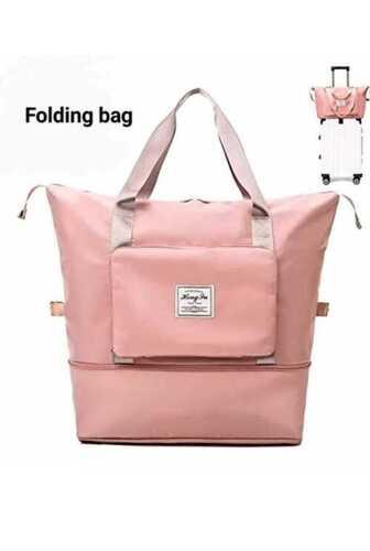 Peach Large Capacity Folding Travel Bag