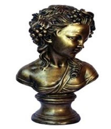 Resin Hand Crafted Half Lady Face Bust Showpiece
