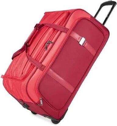 Maroon Polyester 32 Litres Duffle Trolley Bag