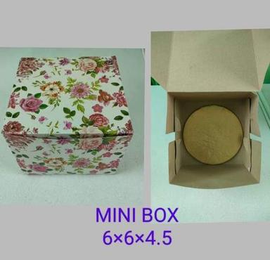 4x4 Inch Printed Square Mini Cake Box